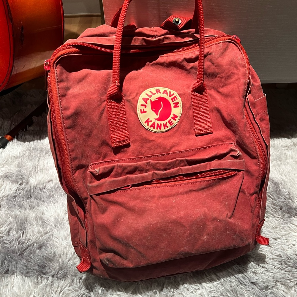 Kånken Red Backpack - Picture 3 of 5